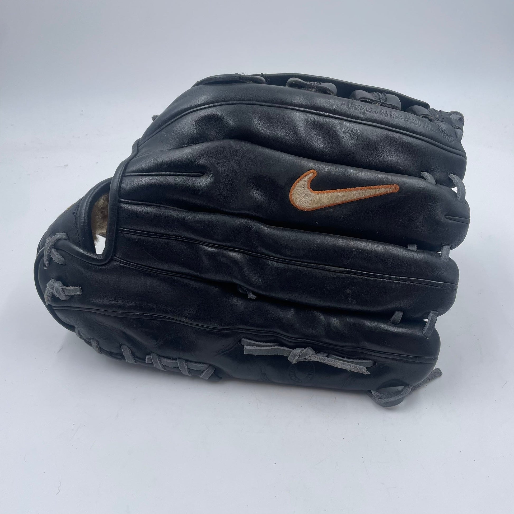 Nike Pro Gold Tradition 13” Lefty Outfield Miami College Issue Baseball Glove - photo 2