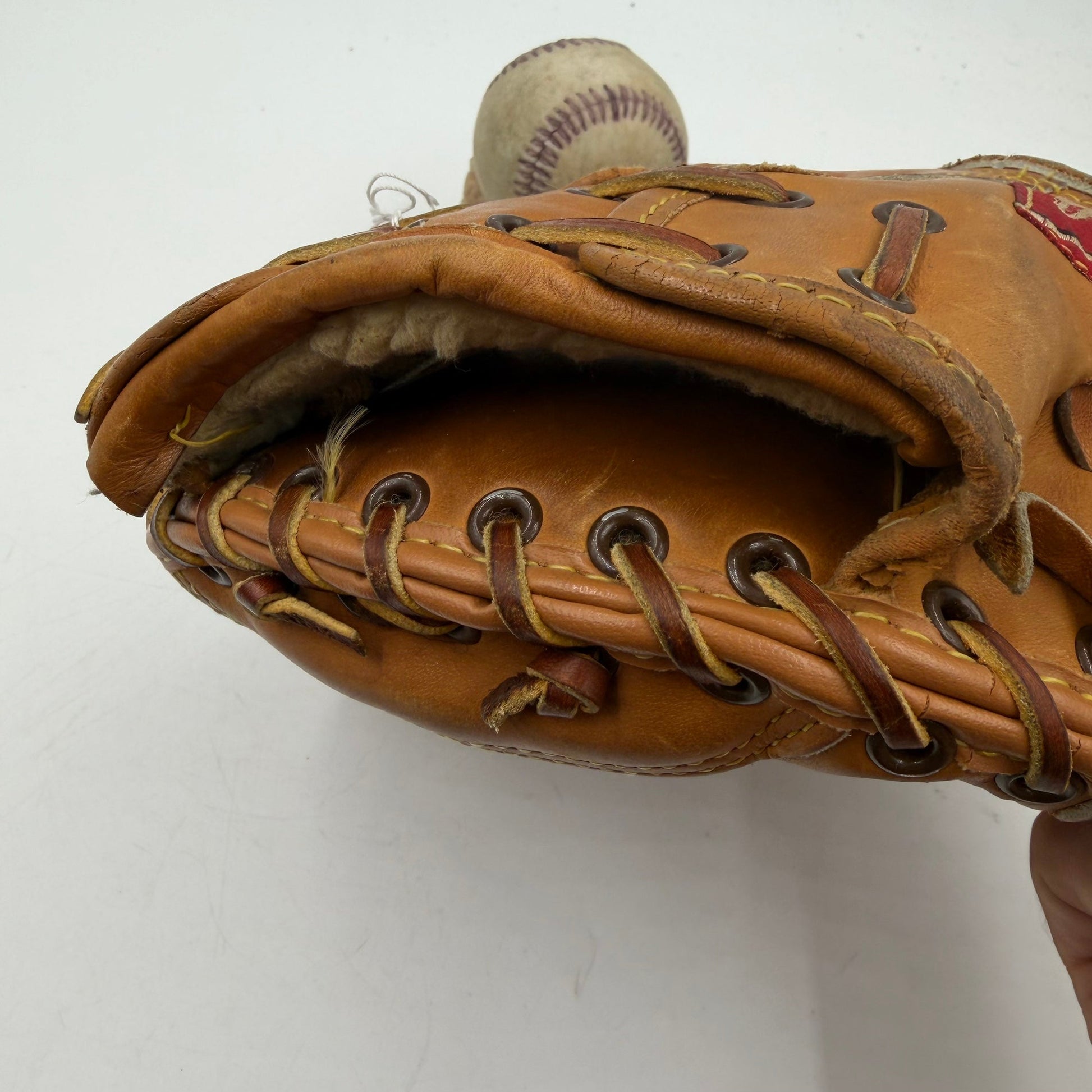Vintage Rawlings DB 35 Steve Yeager Made In USA Catchers Mitt Baseball Glove - photo 4