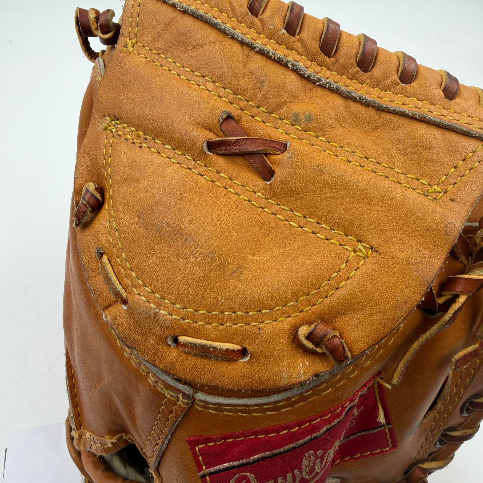 Vintage Rawlings DB 35 Steve Yeager Made In USA Catchers Mitt Baseball Glove - photo 5