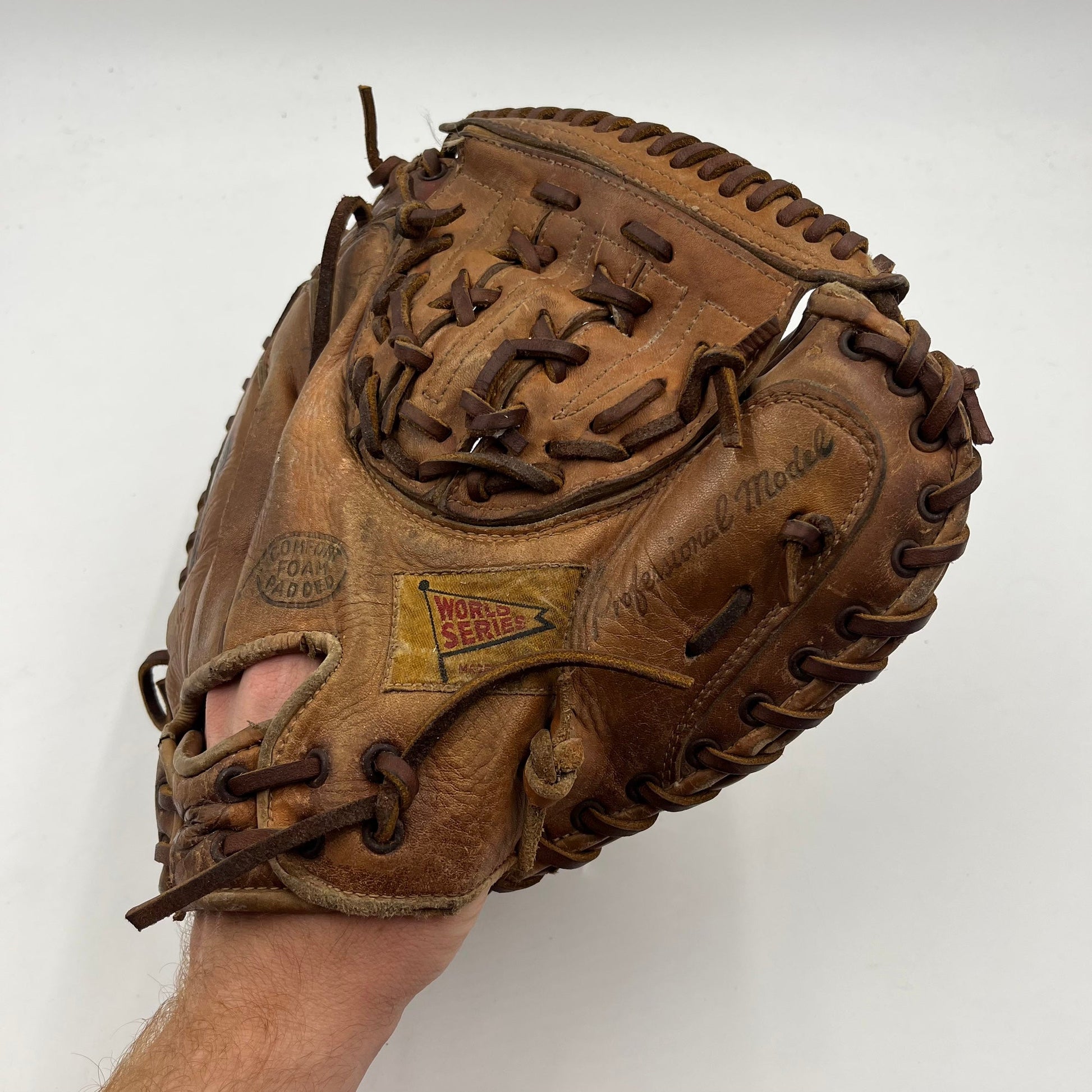 Vintage World Series T-82 Catchers Mitt Baseball Glove - photo 1