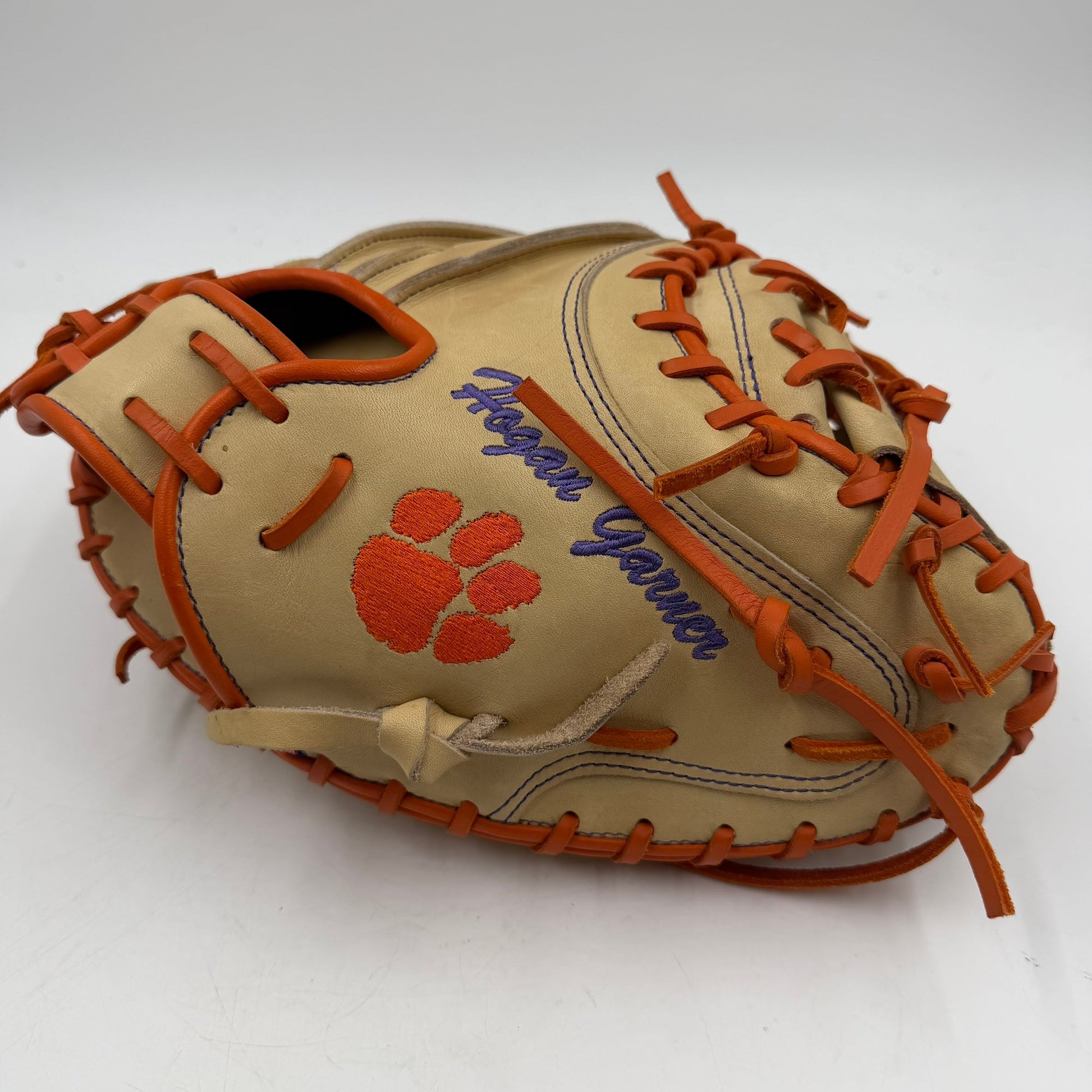 Rawlings Heart of the Hide 34” Clemson Tigers College Issue Catchers Mitt Baseball Glove - photo 1